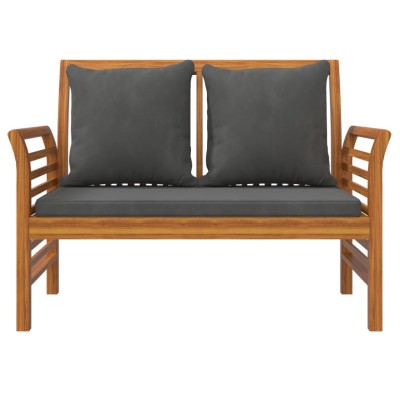Set de muebles de jardín 4 pzs y cojines madera maciza acacia Set de muebles de jardín 4 pzs y cojines madera maciza acacia