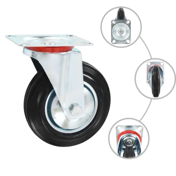 Ruedas giratorias 8 unidades 160 mm Ruedas giratorias 8 unidades 160 mm