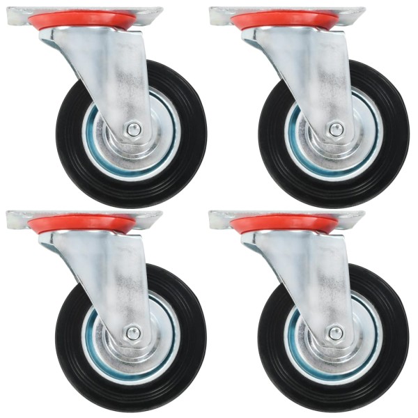 Ruedas giratorias 24 unidades 100 mm Ruedas giratorias 24 unidades 100 mm
