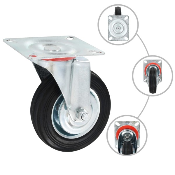 Ruedas giratorias 24 unidades 100 mm Ruedas giratorias 24 unidades 100 mm