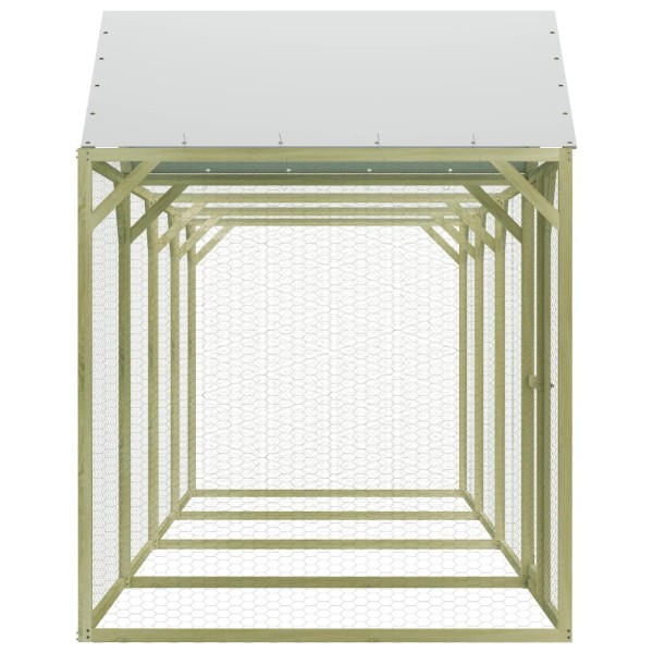 Gallinero de madera de pino impregnada 6x1,5x2 m Gallinero de madera de pino impregnada 6x1,5x2 m