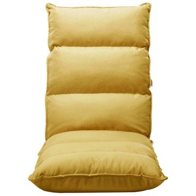 Tumbona de suelo plegable de tela amarillo mostaza Tumbona de suelo plegable de tela amarillo mostaza