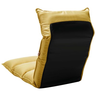 Tumbona de suelo plegable de tela amarillo mostaza Tumbona de suelo plegable de tela amarillo mostaza