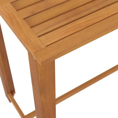 Conjunto de bar para jardín 9 piezas con cojines marrón Conjunto de bar para jardín 9 piezas con cojines marrón