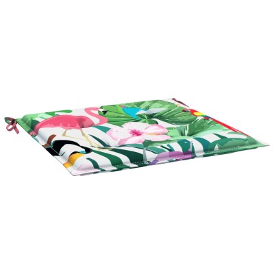 Cojines para silla de jardín 2 uds tela multicolor 50x50x3 cm Cojines para silla de jardín 2 uds tela multicolor 50x50x3 cm