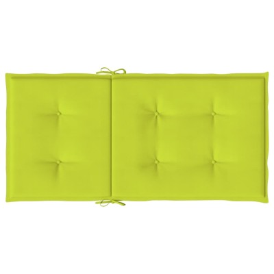Cojín silla jardín respaldo bajo 4 uds tela Oxford verde claro Cojín silla jardín respaldo bajo 4 uds tela Oxford verde claro