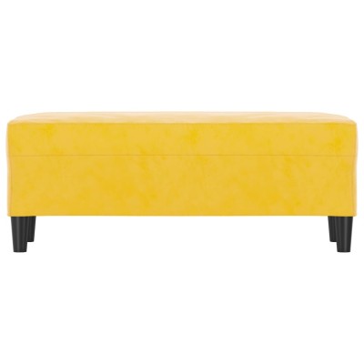 Banco de terciopelo amarillo 100x35x41 cm Banco de terciopelo amarillo 100x35x41 cm