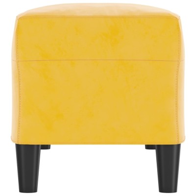 Banco de terciopelo amarillo 100x35x41 cm Banco de terciopelo amarillo 100x35x41 cm