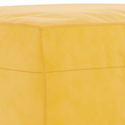 Banco de terciopelo amarillo 100x35x41 cm Banco de terciopelo amarillo 100x35x41 cm