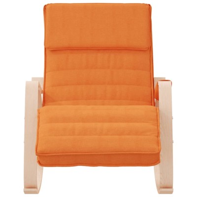 Silla mecedora de tela amarillo oscuro Silla mecedora de tela amarillo oscuro