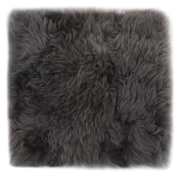 Cojines de silla 2 uds piel de oveja real gris claro 40x40 cm Cojines de silla 2 uds piel de oveja real gris claro 40x40 cm