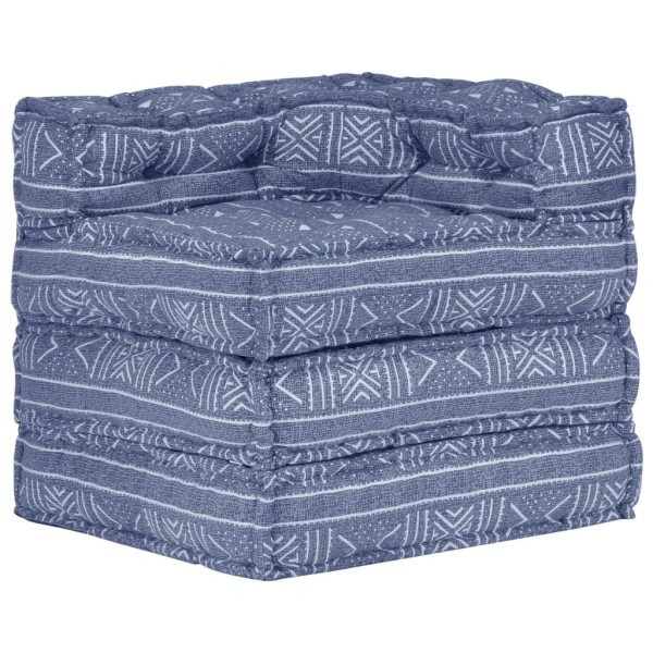 Puf modular de tela Indigo Puf modular de tela Indigo