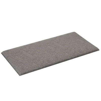 Paneles de pared 12 uds tela gris claro 30x15 cm 0,54 m² Paneles de pared 12 uds tela gris claro 30x15 cm 0,54 m²