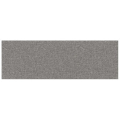 Paneles de pared 12 uds tela gris claro 90x30 cm 3,24 m²