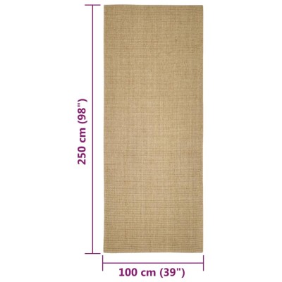 Alfombra de sisal para rascador 100x250 cm Alfombra de sisal para rascador 100x250 cm