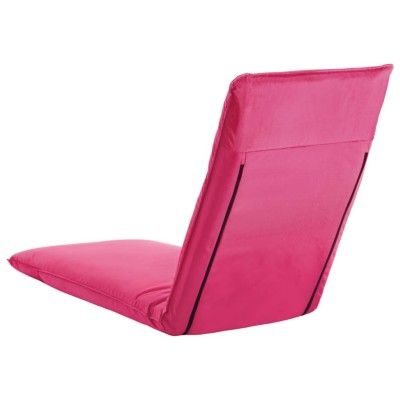 Tumbona plegable de tela Oxford rosa Tumbona plegable de tela Oxford rosa