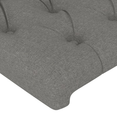 Cabeceros 2 unidades tela gris oscuro 72x7x78/88 cm Cabeceros 2 unidades tela gris oscuro 72x7x78/88 cm