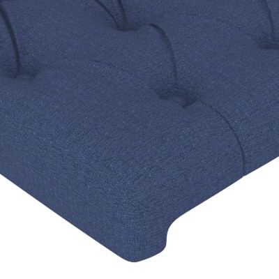 Cabeceros 2 unidades de tela azul 90x7x78/88 cm Cabeceros 2 unidades de tela azul 90x7x78/88 cm