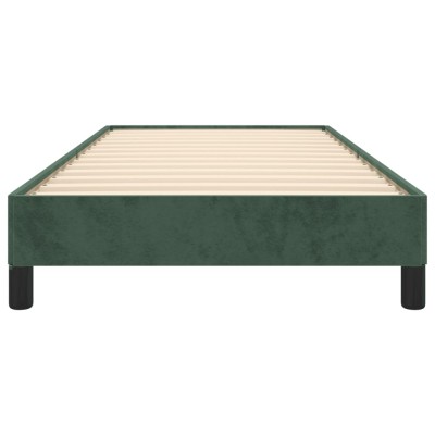 Estructura de cama de terciopelo verde 90x190 cm Estructura de cama de terciopelo verde 90x190 cm