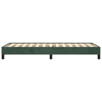 Estructura de cama de terciopelo verde 90x190 cm Estructura de cama de terciopelo verde 90x190 cm