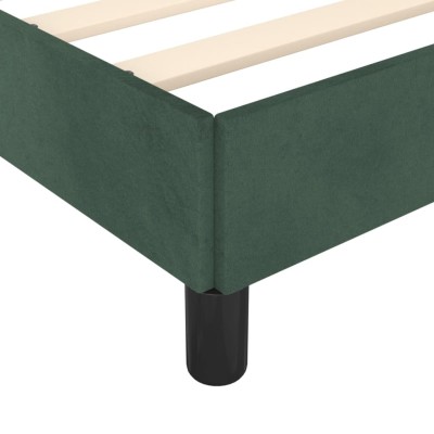 Estructura de cama de terciopelo verde 90x190 cm Estructura de cama de terciopelo verde 90x190 cm