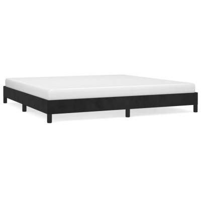 Estructura de cama de terciopelo gris claro 200x200 cm