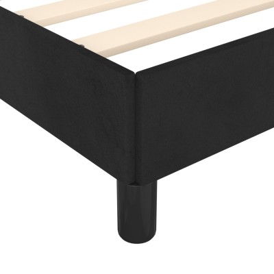 Estructura de cama de terciopelo gris claro 200x200 cm