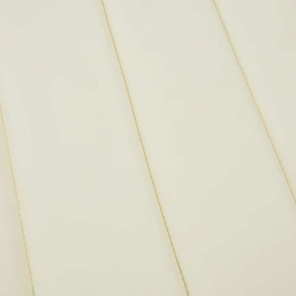 Cojín de tumbona de tela Oxford crema 200x60x3 cm