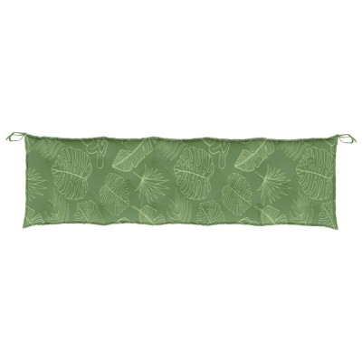 Cojín banco de jardín tela Oxford estampado hojas 180x50x7 cm Cojín banco de jardín tela Oxford estampado hojas 180x50x7 cm