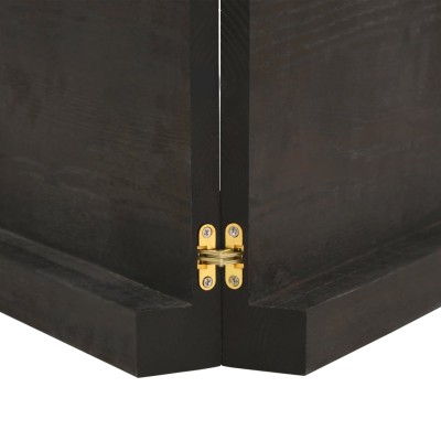 Estante pared madera roble tratada marrón oscuro 120x60x(2-6)cm Estante pared madera roble tratada marrón oscuro 120x60x(2-6)cm