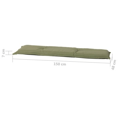 Madison Cojín para banco Panama verde salvia 150x48 cm Madison Cojín para banco Panama verde salvia 150x48 cm