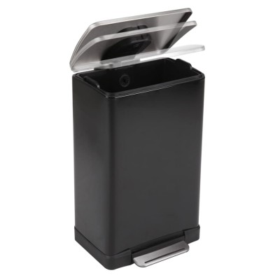 EKO Cubo de pedal E-Cube 40 L negro mate EKO Cubo de pedal E-Cube 40 L negro mate