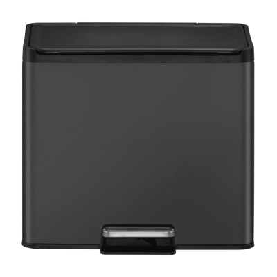 EKO Cubo de basura de pedal Essential 2x15 L negro EKO Cubo de basura de pedal Essential 2x15 L negro