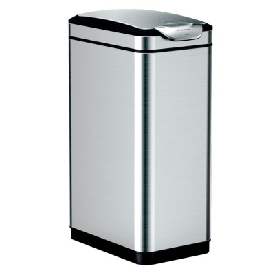 EKO Cubo de basura Touch Bar Tina 30 L plateado mate EKO Cubo de basura Touch Bar Tina 30 L plateado mate