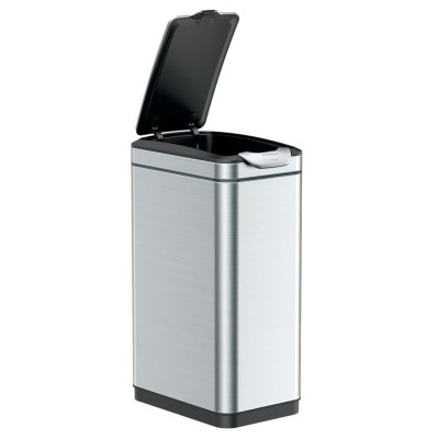 EKO Cubo de basura Touch Bar Tina 30 L plateado mate EKO Cubo de basura Touch Bar Tina 30 L plateado mate
