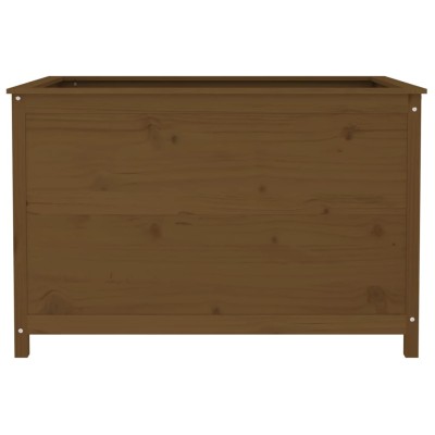 Arriate elevado jardín madera pino marrón miel 119,5x82,5x78 cm Arriate elevado jardín madera pino marrón miel 119,5x82,5x78 cm