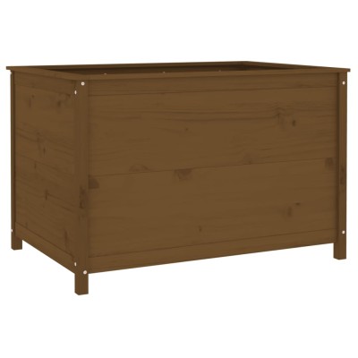 Arriate elevado jardín madera pino marrón miel 119,5x82,5x78 cm Arriate elevado jardín madera pino marrón miel 119,5x82,5x78 cm