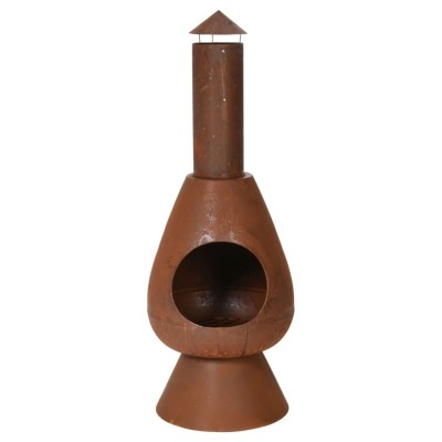 ProGarden Chimenea con tubo Ambient color óxido 110 cm ProGarden Chimenea con tubo Ambient color óxido 110 cm