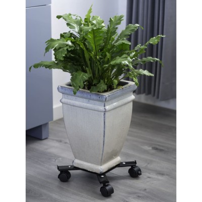 Nature Carrito para plantas ajustable 4 brazos netal negro Nature Carrito para plantas ajustable 4 brazos netal negro