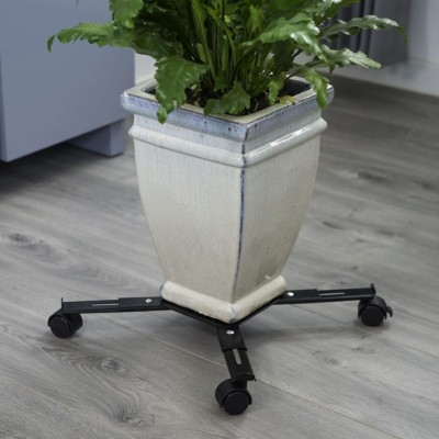 Nature Carrito para plantas ajustable 4 brazos netal negro Nature Carrito para plantas ajustable 4 brazos netal negro