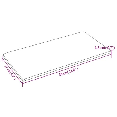 Paneles de pared 12 uds tela azul 30x15 cm 0,54 m² Paneles de pared 12 uds tela azul 30x15 cm 0,54 m²
