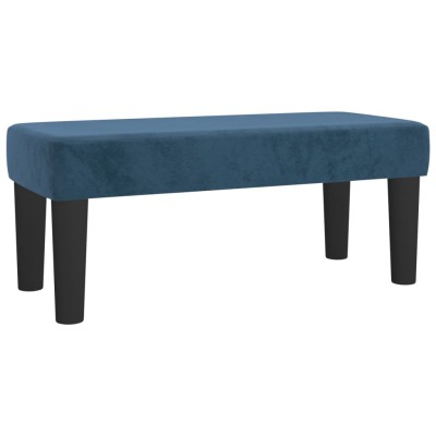 Banco de terciopelo azul oscuro 70x30x30 cm Banco de terciopelo azul oscuro 70x30x30 cm