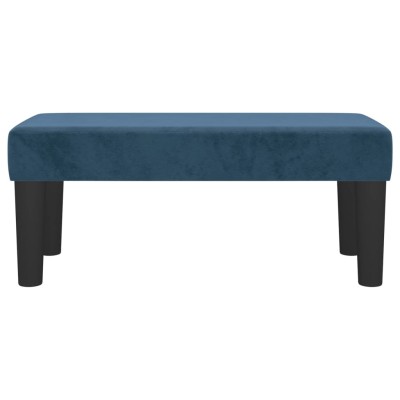 Banco de terciopelo azul oscuro 70x30x30 cm Banco de terciopelo azul oscuro 70x30x30 cm