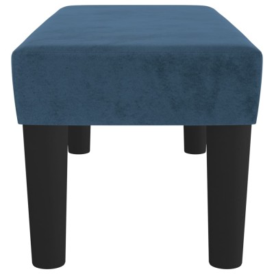 Banco de terciopelo azul oscuro 70x30x30 cm Banco de terciopelo azul oscuro 70x30x30 cm