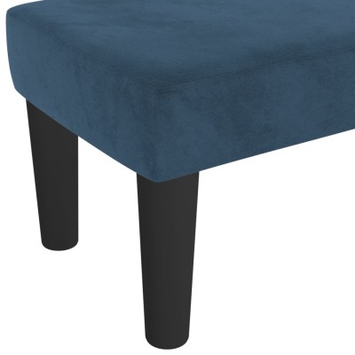Banco de terciopelo azul oscuro 70x30x30 cm Banco de terciopelo azul oscuro 70x30x30 cm