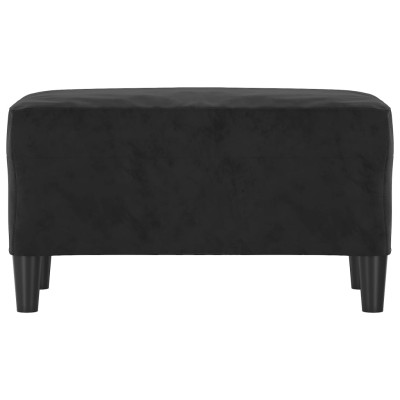 Banco de terciopelo negro 70x35x41 cm Banco de terciopelo negro 70x35x41 cm