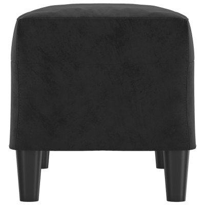 Banco de terciopelo negro 70x35x41 cm Banco de terciopelo negro 70x35x41 cm