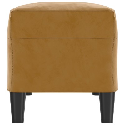 Banco de terciopelo marrón 100x35x41 cm Banco de terciopelo marrón 100x35x41 cm