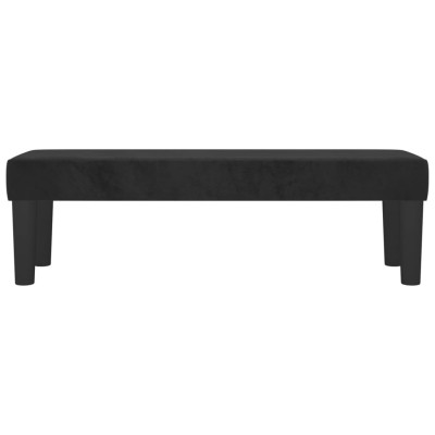 Banco de terciopelo negro 100x30x30 cm Banco de terciopelo negro 100x30x30 cm