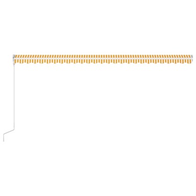 Toldo automático retráctil amarillo y blanco 600x300 cm Toldo automático retráctil amarillo y blanco 600x300 cm